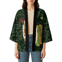 Hawaii Lei Kamehameha Kimono Oma'oma'o Seamless Pattern Hibiscus Flower