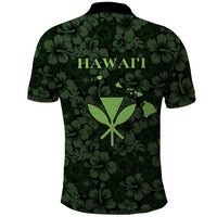 Hawaii Lei Kamehameha Polo Shirt Oma'oma'o Seamless Pattern Hibiscus Flower