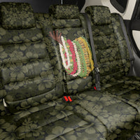 Hawaii Lei Kamehameha Back Car Seat Cover Melemele Seamless Pattern Hibiscus Flower