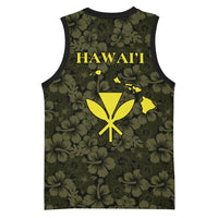 Hawaii Lei Kamehameha Basketball Jersey Melemele Seamless Pattern Hibiscus Flower