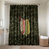 Hawaii Lei Kamehameha Bathroom Set Melemele Seamless Pattern Hibiscus Flower
