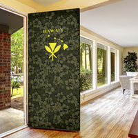 Hawaii Lei Kamehameha Door Cover Melemele Seamless Pattern Hibiscus Flower
