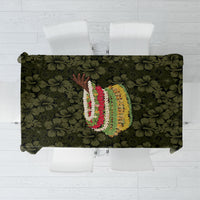 Hawaii Lei Kamehameha Tablecloth Melemele Seamless Pattern Hibiscus Flower LT9 Yellow - Polynesian Pride