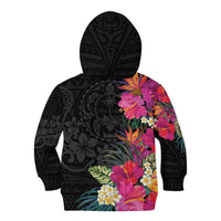 Hafa Adai Guam Kid Hoodie Tropical Flowers Colorful Vibes LT9 - Polynesian Pride