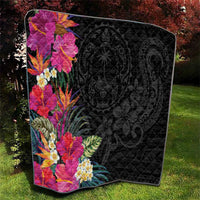 Hafa Adai Guam Quilt Tropical Flowers Colorful Vibes LT9 - Polynesian Pride