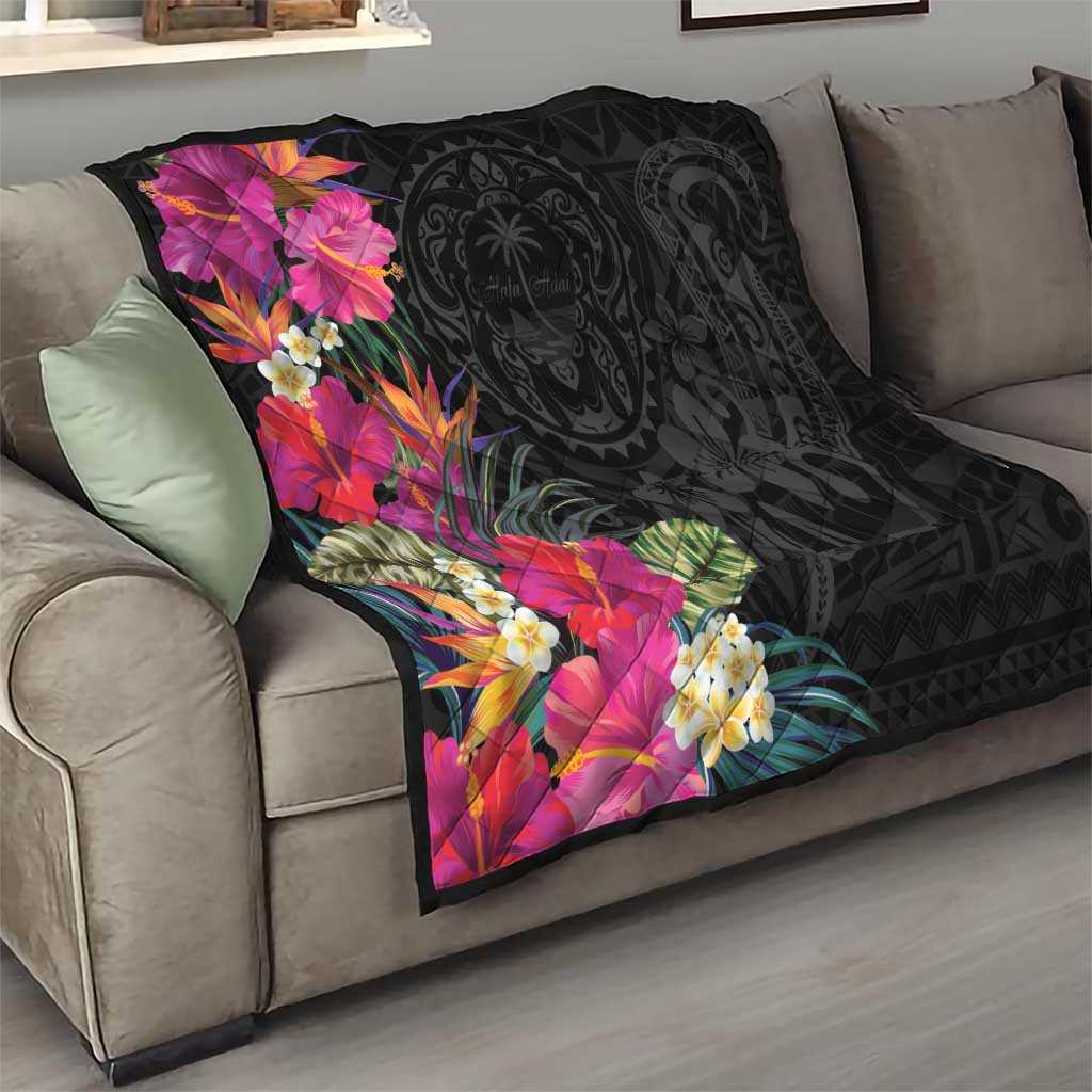 Hafa Adai Guam Quilt Tropical Flowers Colorful Vibes LT9 - Polynesian Pride