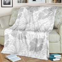 Samoa Lotu Tamaiti Blanket White Sun Day Beauty Hibiscus Ver01