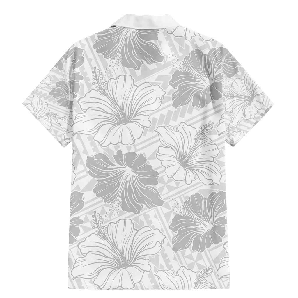 Samoa Lotu Tamaiti Family Matching Mermaid Dress and Hawaiian Shirt White Sun Day Beauty Hibiscus Ver01 LT9 - Polynesian Pride