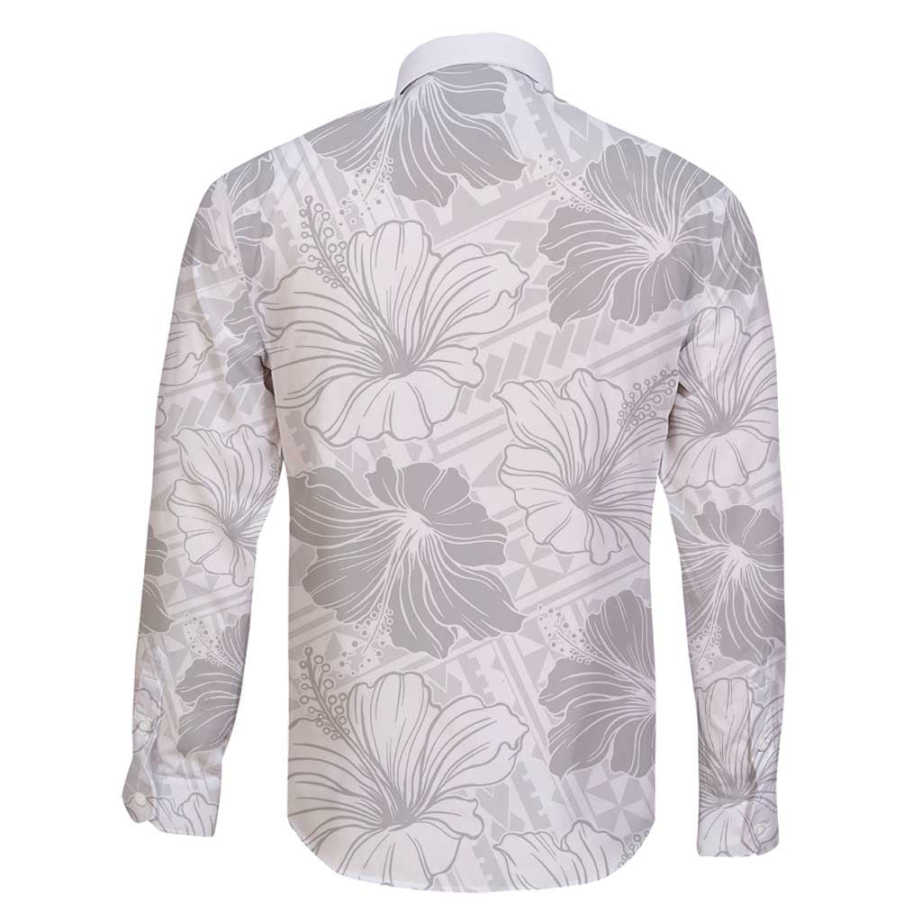 Samoa Lotu Tamaiti Family Matching Mermaid Dress and Hawaiian Shirt White Sun Day Beauty Hibiscus Ver01 LT9 - Polynesian Pride