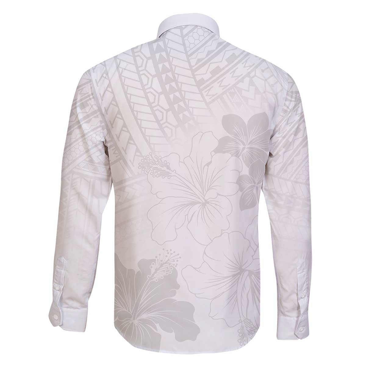 Samoa Lotu Tamaiti Family Matching Off The Shoulder Long Sleeve Dress and Hawaiian Shirt White Sun Day Beauty Hibiscus Ver02 LT9 - Polynesian Pride