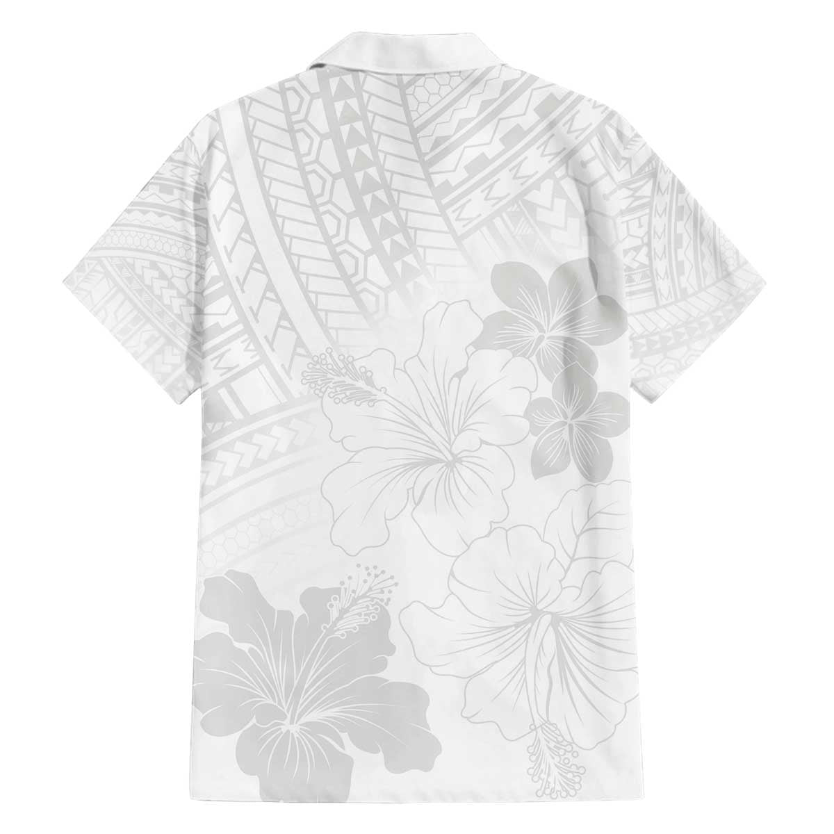 Samoa Lotu Tamaiti Family Matching Off Shoulder Short Dress and Hawaiian Shirt White Sun Day Beauty Hibiscus Ver02 LT9 - Polynesian Pride