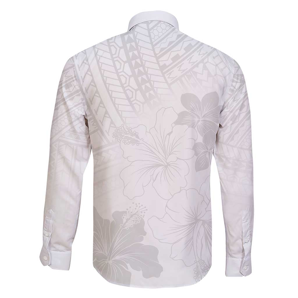 Samoa Lotu Tamaiti Family Matching Short Sleeve Bodycon Dress and Hawaiian Shirt White Sun Day Beauty Hibiscus Ver02 LT9 - Polynesian Pride