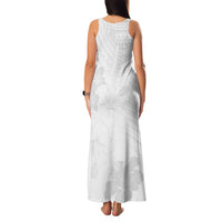 Samoa Lotu Tamaiti Family Matching Tank Maxi Dress and Hawaiian Shirt White Sun Day Beauty Hibiscus Ver02 LT9 - Polynesian Pride
