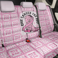 Give Cancer The Boot Pink Cowgirl Back Car Seat Cover Hawaiian Paniolo Mixed Quilt Pattern Style LT9 - Polynesian Pride