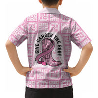 Give Cancer The Boot Pink Cowgirl Hawaiian Shirt Hawaiian Paniolo Mixed Quilt Pattern Style LT9 - Polynesian Pride
