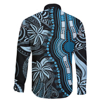 Polynesia Dashiki Family Matching Short Sleeve Bodycon Dress and Hawaiian Shirt Polynesia and Africa Traditional Special Together Blue LT9 - Polynesian Pride
