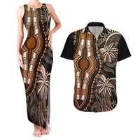 Polynesia Dashiki Couples Matching Tank Maxi Dress and Hawaiian Shirt Polynesia and Africa Traditional Special Together Gold LT9 Gold - Polynesian Pride