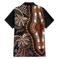 Polynesia Dashiki Family Matching Off Shoulder Maxi Dress and Hawaiian Shirt Polynesia and Africa Traditional Special Together Gold LT9 - Polynesian Pride