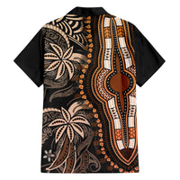 Polynesia Dashiki Family Matching Short Sleeve Bodycon Dress and Hawaiian Shirt Polynesia and Africa Traditional Special Together Gold LT9 - Polynesian Pride