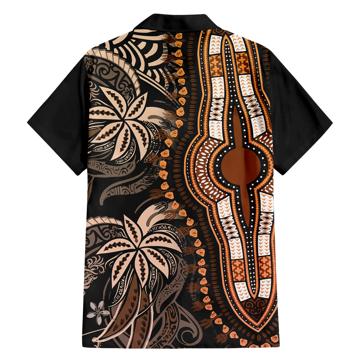 Polynesia Dashiki Family Matching Tank Maxi Dress and Hawaiian Shirt Polynesia and Africa Traditional Special Together Gold LT9 - Polynesian Pride