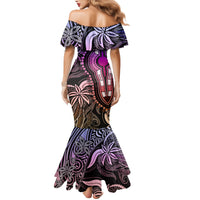 Polynesia Dashiki Family Matching Mermaid Dress and Hawaiian Shirt Polynesia and Africa Traditional Special Together Pastel LT9 - Polynesian Pride