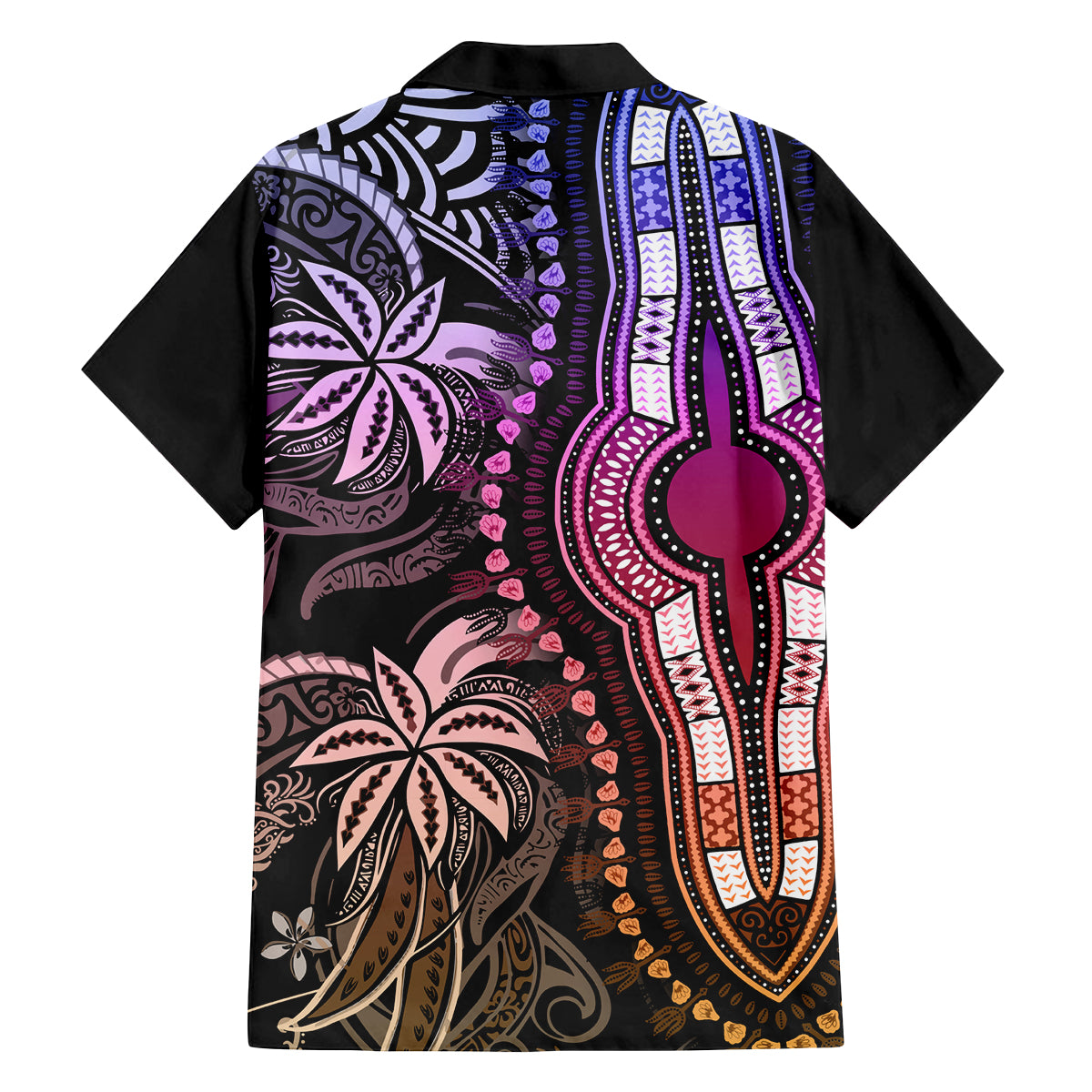 Polynesia Dashiki Family Matching Off Shoulder Maxi Dress and Hawaiian Shirt Polynesia and Africa Traditional Special Together Pastel LT9 - Polynesian Pride