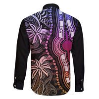 Polynesia Dashiki Family Matching Off Shoulder Short Dress and Hawaiian Shirt Polynesia and Africa Traditional Special Together Pastel LT9 - Polynesian Pride