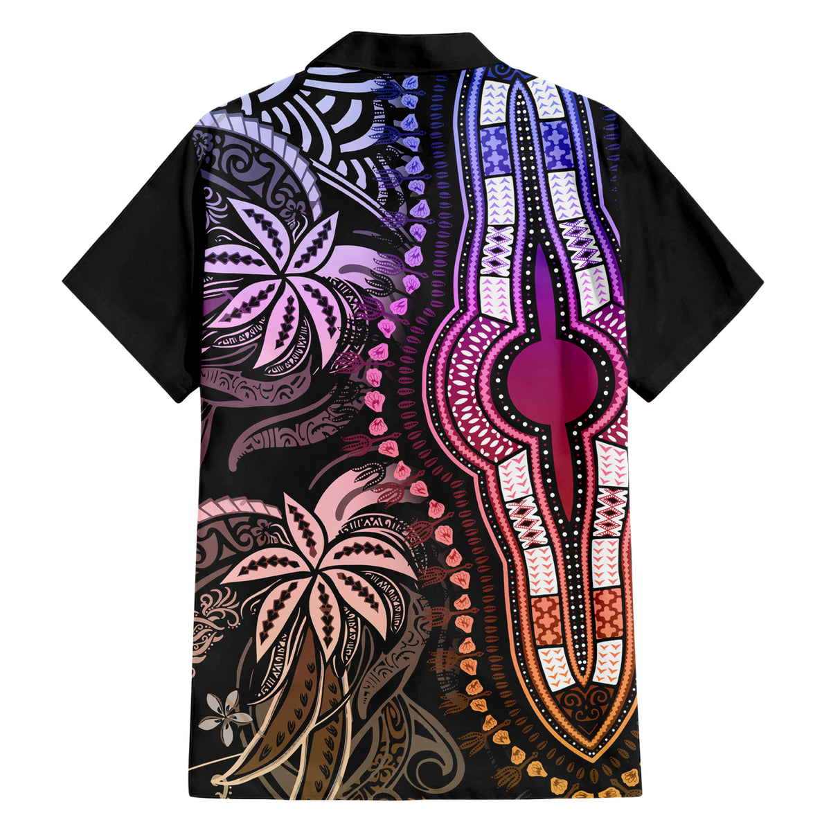 Polynesia Dashiki Family Matching Short Sleeve Bodycon Dress and Hawaiian Shirt Polynesia and Africa Traditional Special Together Pastel LT9 - Polynesian Pride