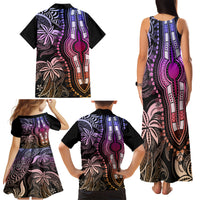 Polynesia Dashiki Family Matching Tank Maxi Dress and Hawaiian Shirt Polynesia and Africa Traditional Special Together Pastel LT9 - Polynesian Pride