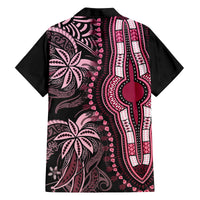 Polynesia Dashiki Family Matching Summer Maxi Dress and Hawaiian Shirt Polynesia and Africa Traditional Special Together Pink LT9 - Polynesian Pride