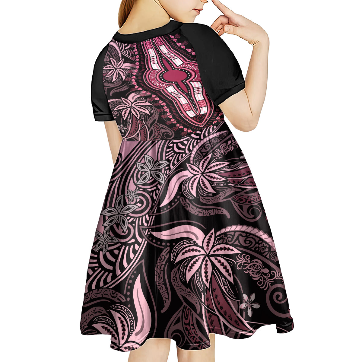 polynesia-dashiki-kid-short-sleeve-dress-polynesia-and-africa-traditional-special-together-pink