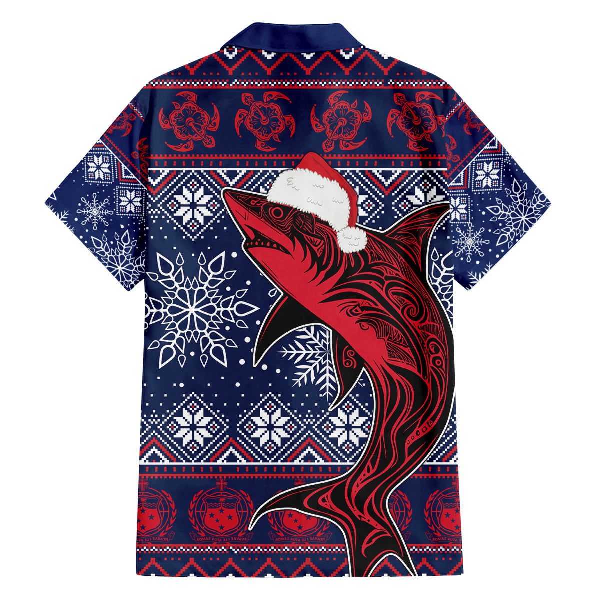 Samoa Manuia Le Kirisimasi Family Matching Tank Maxi Dress and Hawaiian Shirt Samoan Fishing Tribal Pattern Christmas Vibe LT9 - Polynesian Pride