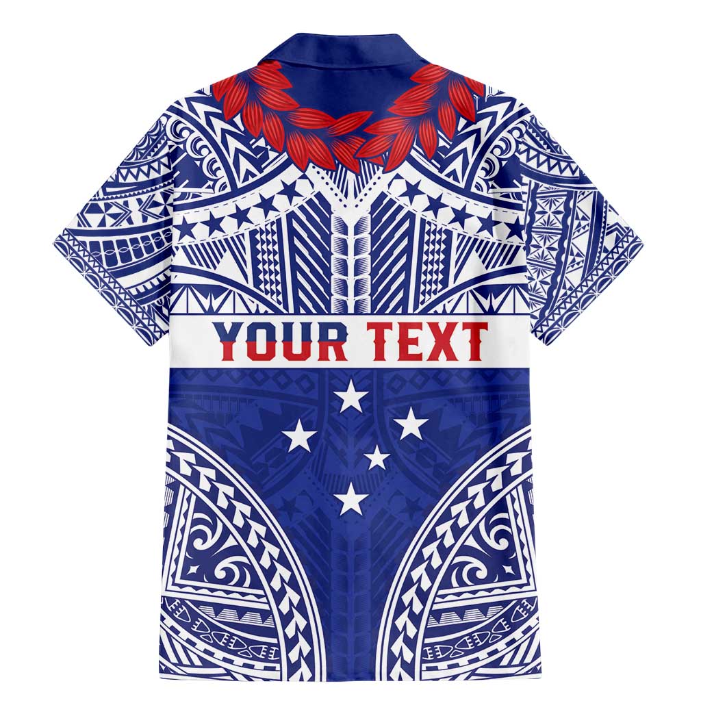 Personalised Toa Samoa Rugby Spirit Family Matching Mermaid Dress and Hawaiian Shirt Blue Samoan Tribal Pattern LT9 - Polynesian Pride