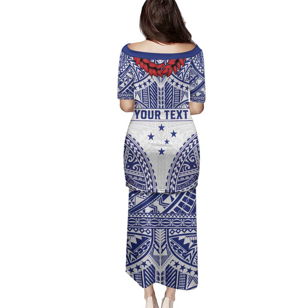 Personalised Toa Samoa Rugby Spirit Family Matching Puletasi and Hawaiian Shirt White Samoan Tribal Pattern LT9 - Polynesian Pride