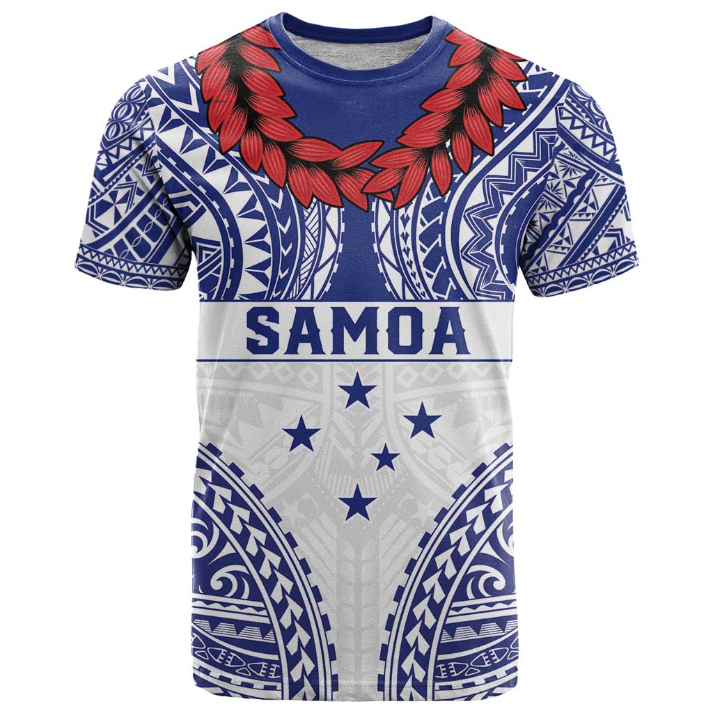 Personalised Toa Samoa Rugby Spirit T Shirt White Samoan Tribal Pattern LT9 White - Polynesian Pride