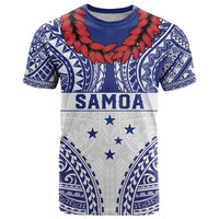 Personalised Toa Samoa Rugby Spirit T Shirt White Samoan Tribal Pattern LT9 White - Polynesian Pride