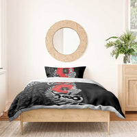 ANZAC Day Aotearoa Silver Fern Maori Personalised Bedding Set