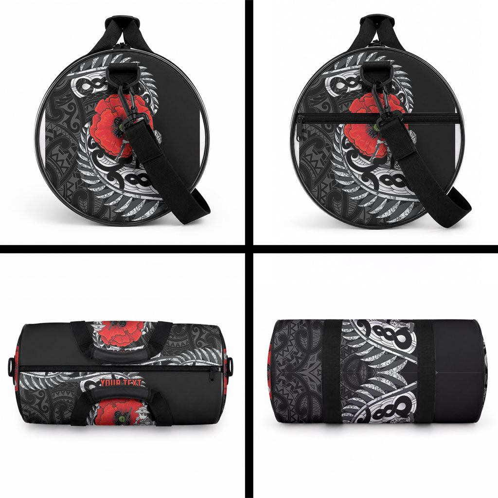 ANZAC Day Aotearoa Silver Fern Maori Personalised Duffle Bag LT9 - Polynesian Pride