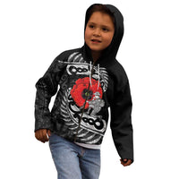 ANZAC Day Aotearoa Silver Fern Maori Personalised Kid Hoodie