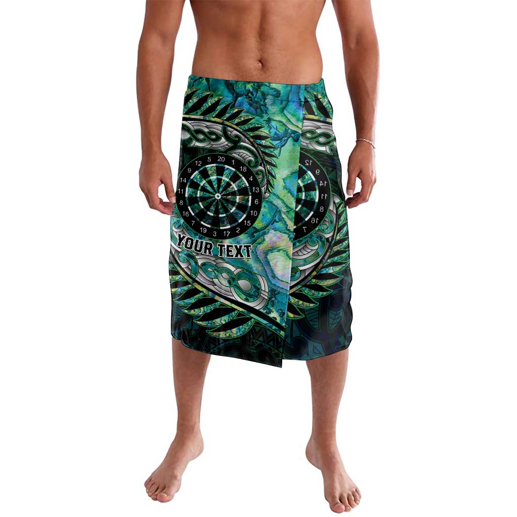 New Zealand Darts Personalised Lavalava Aotearoa Silver Fern Green Papua Shell Spirit LT9 Green - Polynesian Pride