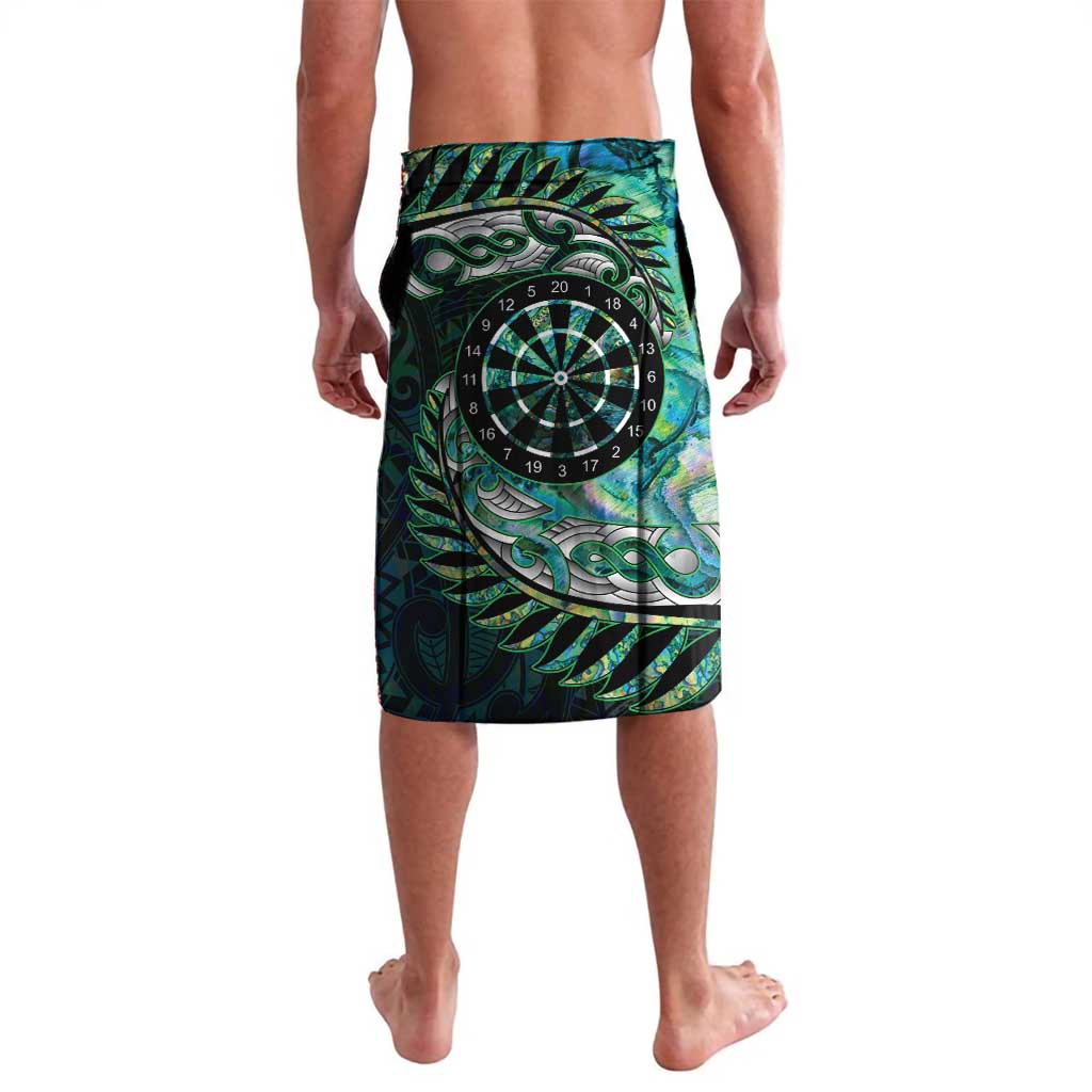 New Zealand Darts Personalised Lavalava Aotearoa Silver Fern Green Papua Shell Spirit LT9 - Polynesian Pride