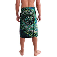 New Zealand Darts Personalised Lavalava Aotearoa Silver Fern Green Papua Shell Spirit LT9 - Polynesian Pride