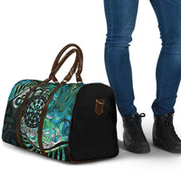 New Zealand Darts Personalised Travel Bag Aotearoa Silver Fern Green Papua Shell Spirit LT9 - Polynesian Pride