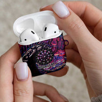 New Zealand Darts Personalised AirPods Case Aotearoa Silver Fern Pink Papua Shell Spirit LT9 - Polynesian Pride