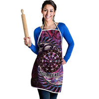 New Zealand Darts Personalised Apron Aotearoa Silver Fern Pink Papua Shell Spirit LT9 - Polynesian Pride