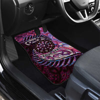 New Zealand Darts Personalised Car Mats Aotearoa Silver Fern Pink Papua Shell Spirit LT9 - Polynesian Pride