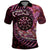 New Zealand Darts Personalised Polo Shirt Aotearoa Silver Fern Pink Papua Shell Spirit