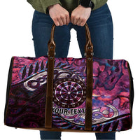 New Zealand Darts Personalised Travel Bag Aotearoa Silver Fern Pink Papua Shell Spirit LT9 Pink - Polynesian Pride