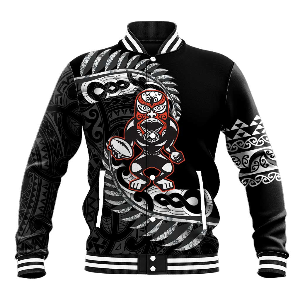 New Zealand Indigenous-Maori Rugby Custom Baseball Jacket