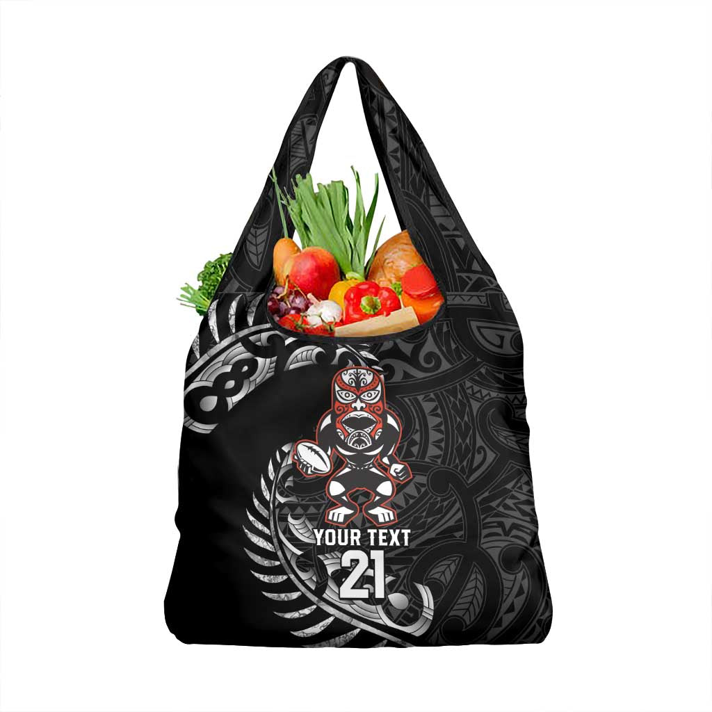 New Zealand Indigenous-Maori Rugby Custom Grocery Bag